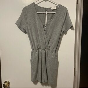 Everly gray shorts jumpsuit
